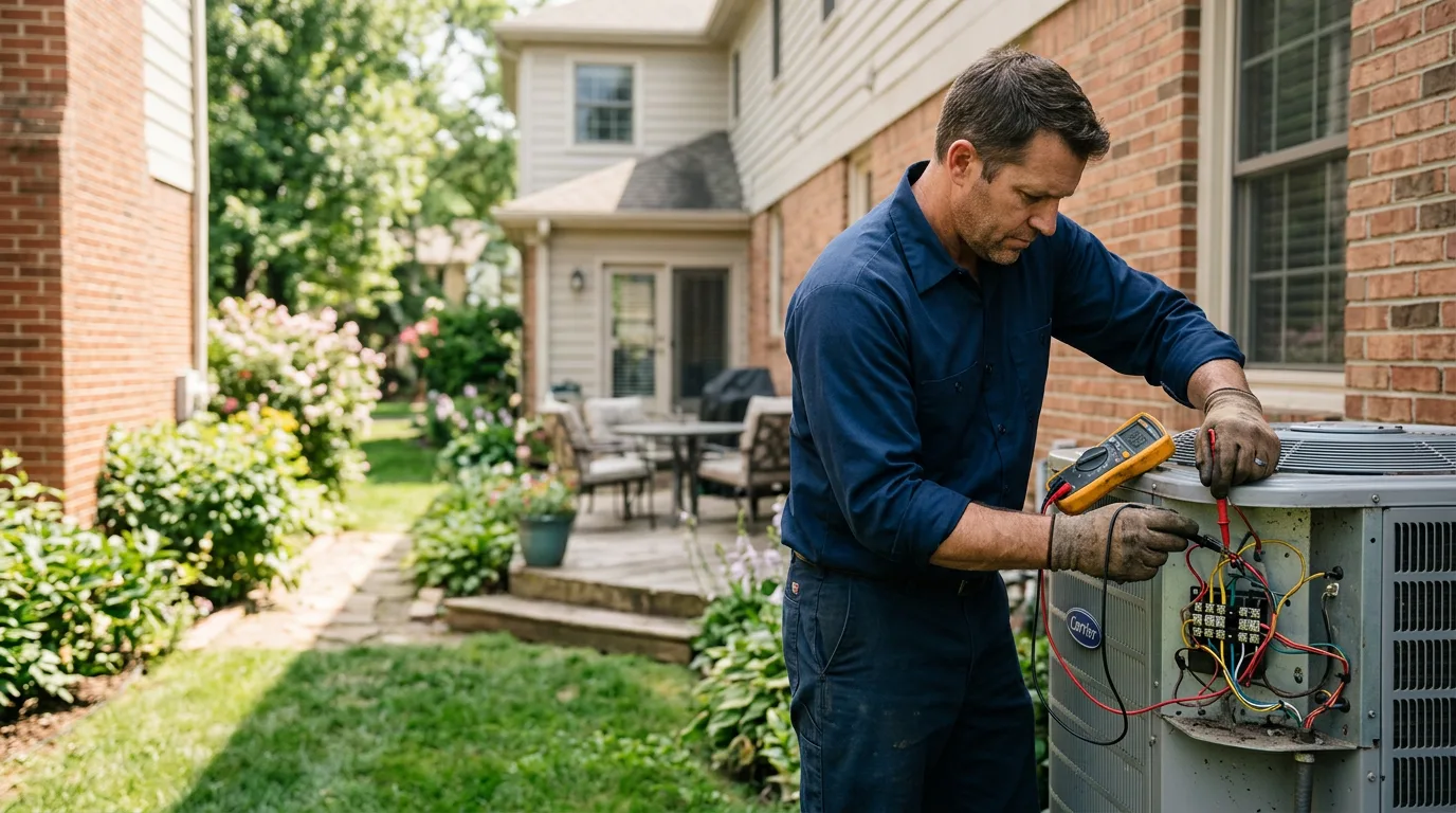 HVAC technician working near Pink Hill, NC